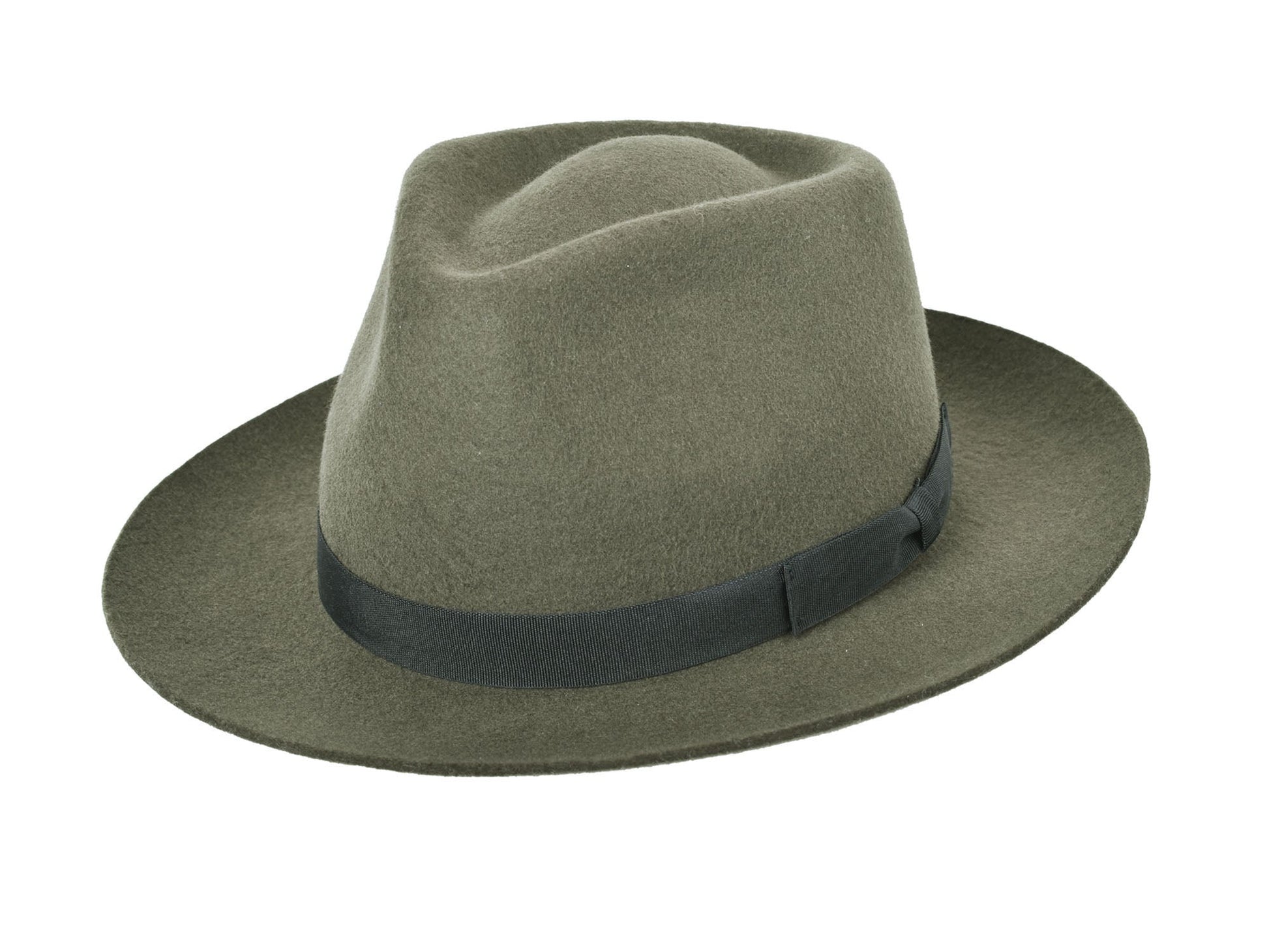 Sombrero Bigalli Bradley Lana de color marrón con ala ancha y banda decorativa, estilo clásico y elegante.